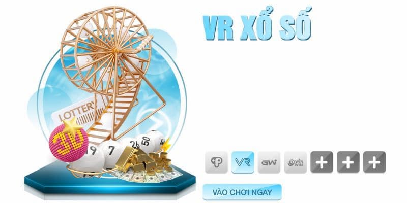 Giao diện sảnh VR Lottery đẹp mắt